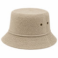 Chapeau bob taille unique en textile tressé beige style décontracté