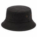 Chapeau bob taille unique noir en tissu style décontracté