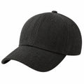 Casquette taille unique en tissu noir à chevrons - visière courbée style quotidien