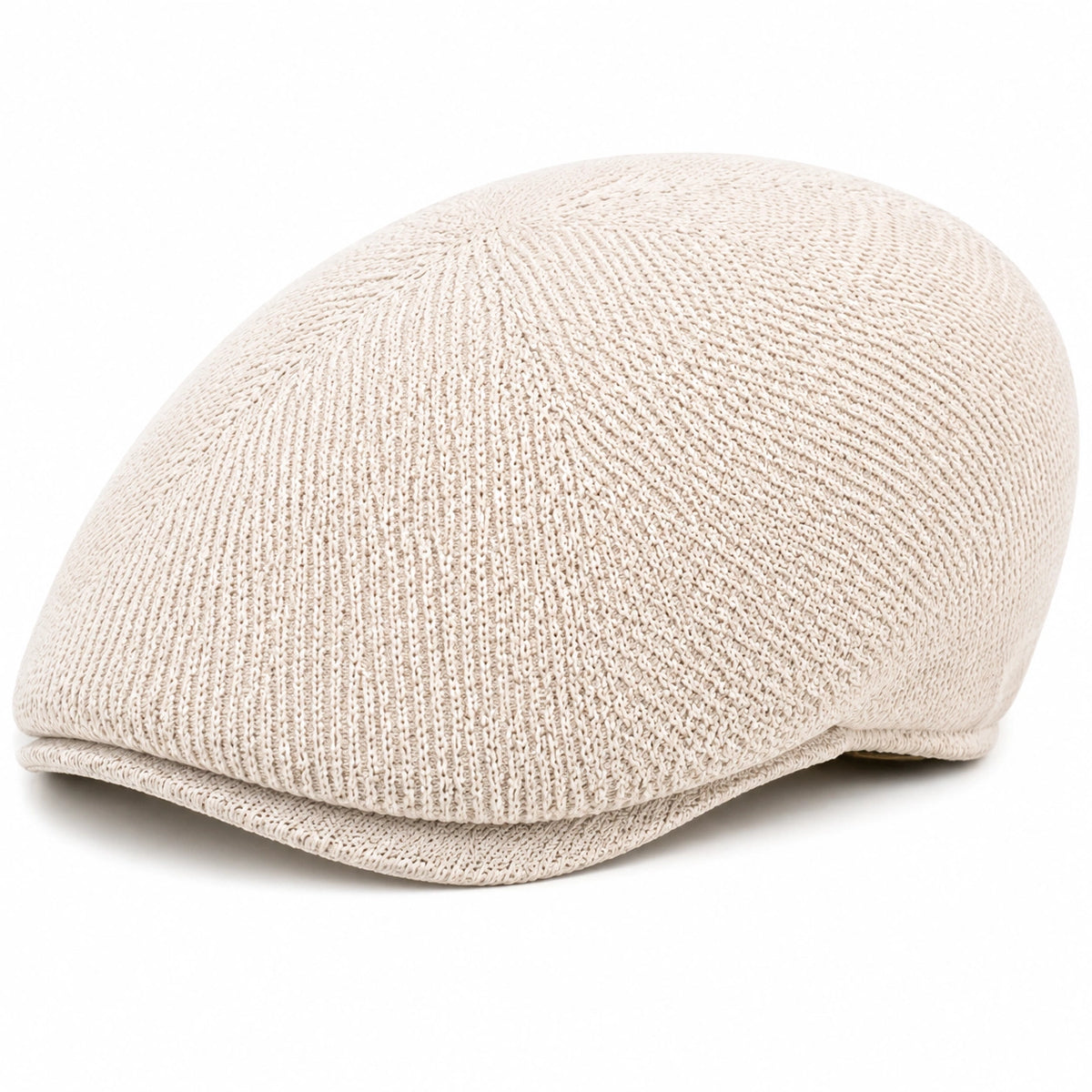 Casquette plate taille unique beige en maille textile style décontracté
