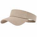 Visière unisexe taille unique en tissu beige - réglable pour protection solaire