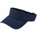 Visière de sport taille unique en textile bleu marine ajustable